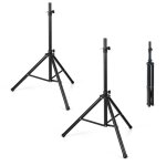 Costway lot 2 supports pour enceintes sono dj pliable hauteur rglable sur 5 niveaux structure en mtal ...