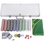 Costway malette poker jetons poker ensemble de 500 jetons 2 jeux de cartes 5 dés 1 bouton dealer mallette ... Costway malette poker jetons poker ensemble de 500 jetons 2 jeux de cartes 5 dés 1 bouton dealer mallette ...