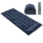 Costway matelas de camping en velours 190 x 70 x 7 cm avec 4 sangles de fixation poche de fixation de ...