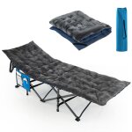 Costway matelas de camping en velours avec 4 sangles de fixation poche de fixation de lit voyages randonn�e ...