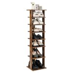 Costway meuble  chaussures  7 niveaux porte - chaussures avec tagre amovible et dispositif antibasculement ...