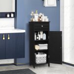 Costway meuble de salle de bain moderne avec 1 porte 1 tiroir 2 Étagères réglables et dispositif anti ... Costway meuble de salle de bain moderne avec 1 porte 1 tiroir 2 Étagères réglables et dispositif anti ...