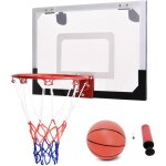 Costway mini panier de basket mural 45 x 30 cm à fixer en suspension à l?intérieur en pc pour jouer de ... Costway mini panier de basket mural 45 x 30 cm à fixer en suspension à l?intérieur en pc pour jouer de ...