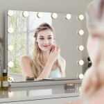 Costway miroir de maquillage avec 14 ampoules led miroir lumineux grossissant x5 courtoisie de table ... Costway miroir de maquillage avec 14 ampoules led miroir lumineux grossissant x5 courtoisie de table ...