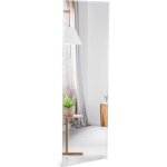 Costway miroir mural psych rectangulaire sans cadre 110 x 38 cm pleine longueur bord biseaut suspendu ...
