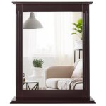 Costway miroir mural salle de bain rectangulaire avec tablette de rangementcadre imperméable en bois ... Costway miroir mural salle de bain rectangulaire avec tablette de rangementcadre imperméable en bois ...
