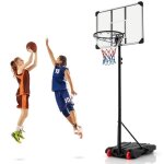 Costway panier de basket - ball sur pied - hauteur rglable 176 - 206cm - base remplissable - panneau ...