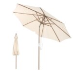 Costway parasol inclinable Ø27m toile polyester imperméable avec cordon de serrage 8 baleines ventilation ... Costway parasol inclinable Ø27m toile polyester imperméable avec cordon de serrage 8 baleines ventilation ...