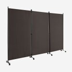 Costway paravent à roulette 3 panneaux pliable détachables 262 x 180 cm cloison de séparation protéger ... Costway paravent à roulette 3 panneaux pliable détachables 262 x 180 cm cloison de séparation protéger ...