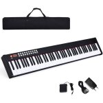 Clavier musical electronique 88 touches enfants costway midi / bluetooth - rglage dynamique - pdale ...