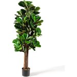 Costway plante artificielle pot feuilles de figuier vert de 15m pour la d�coration de la maison bureau ...