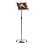 Costway porte - affiche a4 pr�sentoir support pour menu publicit� hauteur r�glable en acier inoxyable ...
