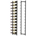 Costway porte bouteille mural m�tallique 145 cm casier / �tag�re � vin pour 12 bouteilles pour cuisine ...
