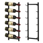 Costway porte bouteille mural métallique 73 cm casier / Étagère à vin pour 6 bouteilles pour cuisine ... Costway porte bouteille mural métallique 73 cm casier / Étagère à vin pour 6 bouteilles pour cuisine ...