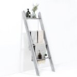 Costway porte - serviettes chelle en bois  4 niveaux 51x8x137cm tagre dchelle pour salon salle de ...