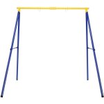Costway portique de balanoire pour enfants en forme de a charge 200kg avec 2 mthodes de fixation piquets ...