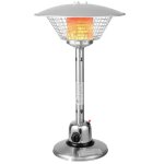 Parasol chauffant extrieur gaz 4000w costway - rayon 137m - compatible butane et propane - rgulateurtuyau ...