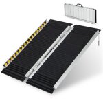Rampe de chargement - costway - aluminium - capacit 272 kg - 91 x 74 x 55 cm