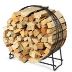 Costway range - bûches pour bois de chauffage métallique 95 x 33 x 104 cm conception ouverte profil double ... Costway range - bûches pour bois de chauffage métallique 95 x 33 x 104 cm conception ouverte profil double ...