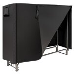 Costway range b�ches de bois ext�rieur avec housse pvc imperm�able avec fermeture eclair 153 x 355 x ...