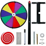Costway roue de la fortune 12 pouces (dia. 30 cm) - 10 fentes colorées - prize wheel - marqueur à seceffaceur ... Costway roue de la fortune 12 pouces (dia. 30 cm) - 10 fentes colorées - prize wheel - marqueur à seceffaceur ...