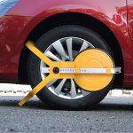 Costway sabot de roue antivol caravane voiture avec 2 cls pour roue de 13 - 15 voiture antidmarrage ...