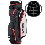 Costway sac de club de golf avec 14 compartiments s�par�s 8 poches capuche anti - pluie bandouli�re sac ...