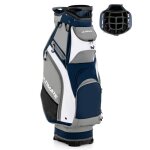 Costway sac de golf portable debout au sol avec 14 compartiments s�par�s7 poches capuche de pluie bandouli�re ...