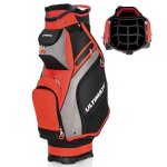 Costway sac de golf portable debout au sol avec 14 compartiments s�par�s7 poches capuche de pluie bandouli�re ...