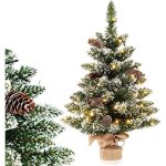 Costway sapin de noël pré - illuminé 64 cm floqué de neige avec 50 lumières led 8 modes déclairage 8 ... Costway sapin de noël pré - illuminé 64 cm floqué de neige avec 50 lumières led 8 modes déclairage 8 ...