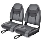 Costway siège de bateau pliante 2 pièces à dossier avec coussin en cuir pvc charnières flexibles 4 vis ... Costway siège de bateau pliante 2 pièces à dossier avec coussin en cuir pvc charnières flexibles 4 vis ...