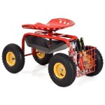 Siège de jardin costway mobile à roulant - pivotant 360° - hauteur réglable avec plateau - panier de ... Siège de jardin costway mobile à roulant - pivotant 360° - hauteur réglable avec plateau - panier de ...