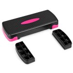 Costway stepper a�robic � hauteur r�glable 2 niveaux 10 / 15cm capacit� de poids 250kg en pp pour maison ...