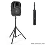 Costway supports pour enceintes sono dj pliable hauteur rglable sur 5 niveaux structure en mtal insert ...