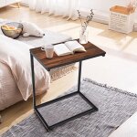 Costway table dappoint / bout de canapé à café de salon en forme u - bois mdf et métal de style industriel ... Costway table dappoint / bout de canapé à café de salon en forme u - bois mdf et métal de style industriel ...