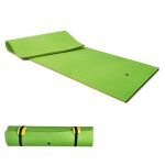 Costway tapis deau flottant de piscine 355 x 183 cm mousse xpe r�sistant avec dispositif d?amarrage et ...