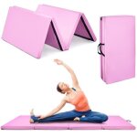 Tapis de gymnastique pliable 240x116x5cm costway - 4 plis en mousse pu - 2 poignée - attache auto - agrippante ... Tapis de gymnastique pliable 240x116x5cm costway - 4 plis en mousse pu - 2 poignée - attache auto - agrippante ...