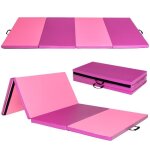 Tapis de gymnastique pliable 240x116x5cm costway - 4 plis en mousse pu - 2 poignée - attache auto - agrippante ... Tapis de gymnastique pliable 240x116x5cm costway - 4 plis en mousse pu - 2 poignée - attache auto - agrippante ...