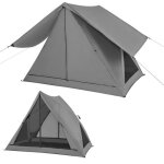 Costway tente de camping instantane 2 - 3 personnes - transparente unidirectionnelle  360 - double ...
