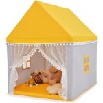 Tente de jeu pour enfants costway - tapis et fenêtres - cadre en pin - intérieure extérieure pour 3 - ... Tente de jeu pour enfants costway - tapis et fenêtres - cadre en pin - intérieure extérieure pour 3 - ...