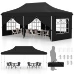 Costway tente de réception chapiteau 3x6m - 6 parois latérales amovibles - protection solaire upf50 + ... Costway tente de réception chapiteau 3x6m - 6 parois latérales amovibles - protection solaire upf50 + ...