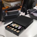 Costway tiroir caisse denregistreuse avec 5 compartiments billets et 5 compartiments monnaie noir en ... Costway tiroir caisse denregistreuse avec 5 compartiments billets et 5 compartiments monnaie noir en ...