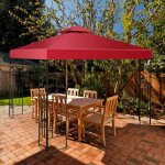 Costway toile de rechange pour tonnelle tente 3 x 3 m en polyester imprmable de jardin pour pavillon ...