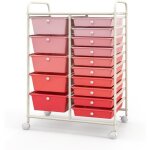 Costway tour de rangement à roulettes - 15 tiroirs amovibles 63 x 37 x 87 cm format a4 et et lettre couleur ... Costway tour de rangement à roulettes - 15 tiroirs amovibles 63 x 37 x 87 cm format a4 et et lettre couleur ...