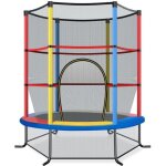 Costway trampoline enfants Ø165×165h cm - filet de sécurité - porte zipée - couvre - ressorts - 6 poteaux ... Costway trampoline enfants Ø165×165h cm - filet de sécurité - porte zipée - couvre - ressorts - 6 poteaux ...