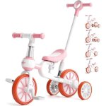 Costway tricycle evolutif 5 - en - 1 avec putter pour enfants 2 - 4 ans pdale et roue arrire amovible ...