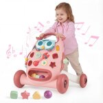 Costway trotteur b�b� 10 + mois avec lecteur trieur de formes maracas et perles oiseau coulissant jouet ...