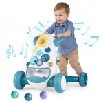 Costway trotteur b�b� 10 + mois avec musique et lumi�res espace de rangement paneaux de jeu educatif ...