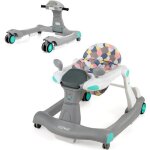 Costway trotteur bb pliable musical 2 en 1 hauteur / vitesse rglable effet sonore avec lumires coussin ...