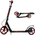 Costway trottinette enfant  2 roues pliable avec frein 3 hauteures aajustables fait en alliage daluminium ...